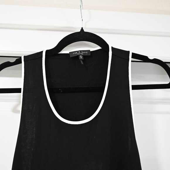 Rag & Bone Size Medium Black Midi Nora Dress with Back Cutout - Picture 5 of 8